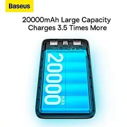 Зовнішній акумулятор BASEUS Bipow Pro Digital Display 20000 mAh 22.5W портативна батарея чорна - мініатюра 10