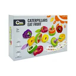 Детская игрушка Шнуровка: Фрукты M10C 12 предметов, 2 шнурка, 6 карточек