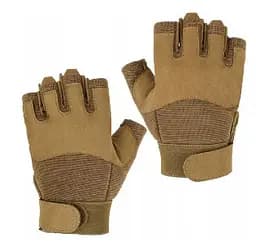 Рукавиці тактичні без пальців Mil-Tec Fingerless Gloves 12538519 Coyote - розмір M