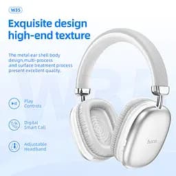 Навушники Hoco W35 Stereo Bluetooth Headphones (Silver) [74031] - мініатюра 8