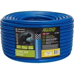 Шланг для кисню Alloid 9х15 мм 50 м синій (GH-67698)