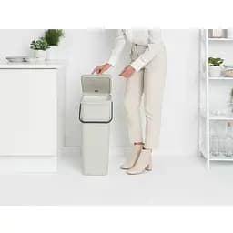 Відро для сміття Brabantia Sort&Go 40 л світло-сіре (214424) - мініатюра 6