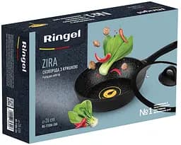 Сковорода RINGEL Zira глибока 26 см з силіконовою кришкою гранітне покриття ㅤ ㅤ - мініатюра 4