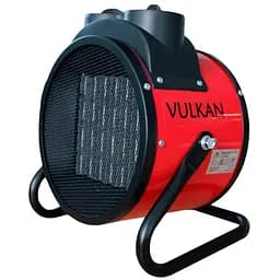 Електрична теплова гармата Vulkan 3,0 кВт, площа обігріву 30 кв.м., червоний, підлоговий (SL-PTC3000R)