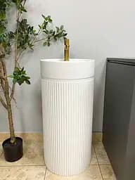 Умивальник підлоговий VBI Mirano white matt VBI-019022, Білий матовий - мініатюра 5
