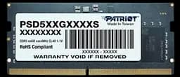 Оперативна пам'ять Patriot 8GB SODIMM DDR5 4800MHz Signature Line (PSD58G480041S)