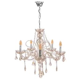 Люстра свічка Brille підвісна кришталева E14 40W CH (BCL-690S/5)