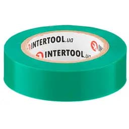Стрічка електроізоляційна Intertool ізолента 10 м x 17 x 0.15 мм зелена в упаковці 10 шт.