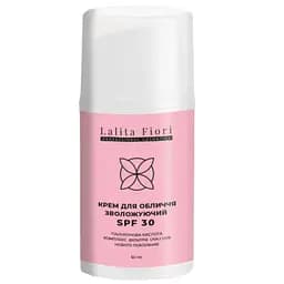Сонцезахисний крем для обличчя ТМ Lalita Fiori Гіалуронове відновлення  SPF 30 