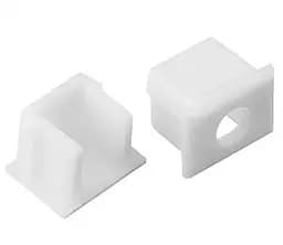 Заглушка пластиковая с отверстием, серая KLOODI KLP1612 EC