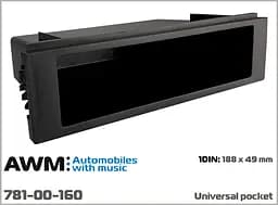 Универсальный карман AWM 1DIN (781-00-160) - мініатюра 6