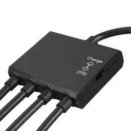 Концентратор Lapara (LA-MicroUSB-OTG-HUB black) - мініатюра 5