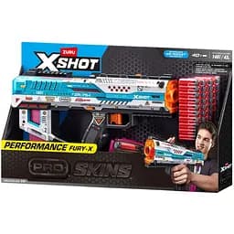 Бластер X-Shot Skins Pro Series Fury-X швидкострільний 40 патронів (36772R) - мініатюра 6