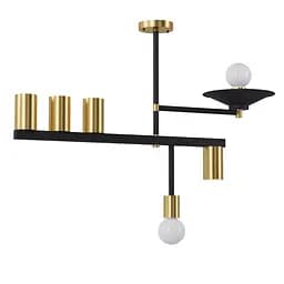 Люстра Constructio, PikArt арт. 12864 Золотий/чорний