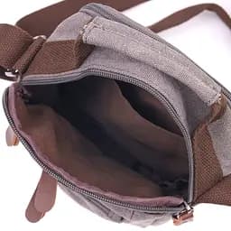 Компактна чоловіча сумка із щільного текстилю 15х20х8 см Vintage 15х20х8 см sum0021435 - мініатюра 15