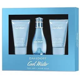 Набір Davidoff Cool Water 50 мл туалетна вода, 50 мл гель для душу, 50 мл лосьон для тіла