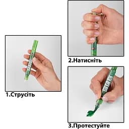 Набір маркерів акварельних Santi Glitter Brush Відтінки червоного 3 шт. (390768) - мініатюра 5