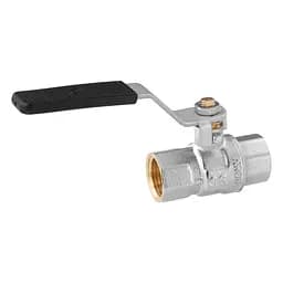 Кран кульовий Kroner 1/2" ВВ PN40 ручка, нікельований (CV033213) - мініатюра 2