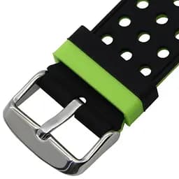 Подвійний ремінець з перфорацією для годинника Garmin Vivoactive 4 Black Green - мініатюра 6