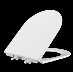 Сидіння для унітазу Mixxus Seat Cover Wave-2002 з мікроліфтом 420x334х36 мм MI6695, Білий - мініатюра 4