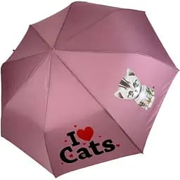 Детский складной зонтик полуавтомат Toprain 97 см пепельно-розовый