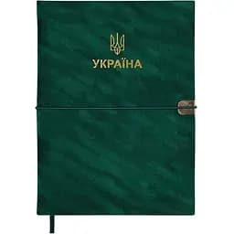 Ежедневник датированный Buromax Patriot Velour 2026 A5 искусственная кожа зеленый (BM.21133-04)