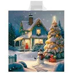 Новорічний пакет Комсерв Будиночок сніговика 40х42 см 25 шт.