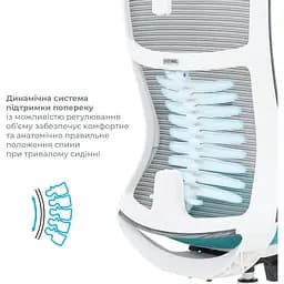 Офісне крісло OfficePro Balance OC550-W-DG-BL White/Dark Gray/Blue [148646] - мініатюра 10