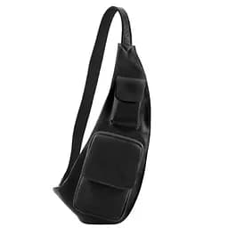 Кожаный рюкзак для досуга через плече Tuscany 17.5х43х6 см sum0028220