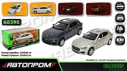 
Машинка металева Maserati Levante SUV 1:32 АВТОПРОМ світло звук двері 68398 - мініатюра 2