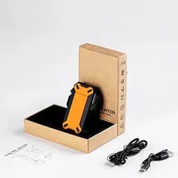 Водонепроникна подвійна електрична USB-запальничка Solve Black+orange KT6007912