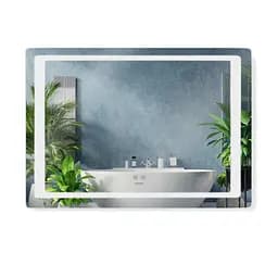 Дзеркало Kroner KRP Spiegel HR2 - 10070 з LED-підсвічуванням та антизапітнінням CV030035, Білий