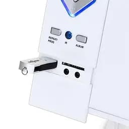 Стереосистема OneConcept V-12 MP3 CD плеєр USB SD AUX Білий (10006663) - мініатюра 7