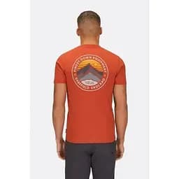 Футболка Rab Basecamp 3 Peak Tee Orange Red XL (1033-RB QCC-05-RCY-XLG) - мініатюра 2