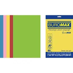 Набір паперу Buromax Euromax Intensiv А4 50 аркушів 5 кольорів (BM.2721350E-99)
