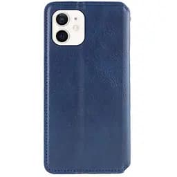 Шкіряний чохол-книжка GETMAN Cubic (PU) для Apple iPhone 11 (6.1) Синій - мініатюра 2