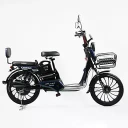Електровелосипед двомісний Corso "Atlant Plus" (1000W,60V,21Ah) +кошик Чорний