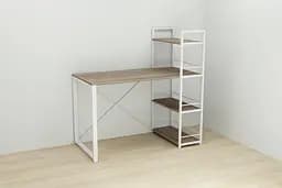 Письмовий стіл Ferrum-decor Серії Конект з етажеркою 75x120x60 білий ДСП Дуб Сонома Трюфель 16мм (FRD-104228) - мініатюра 2