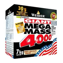 Гейнер Weider Mega Mass 4000, 7 кг - Ваніль