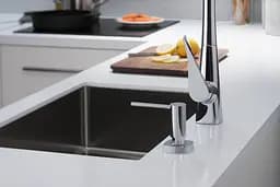 Змішувач Hansgrohe Metris M71 320 2jet кухонний з витяжним виливом Sbox 73801000 Хром - мініатюра 3