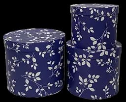 Подарункові коробки UFO Y003 Набір 3 шт BLUE круг.