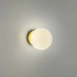 Бра-кулька Line F з імітацією мармуру з латунним корпусом Ø12 см Арт. WSG17-120