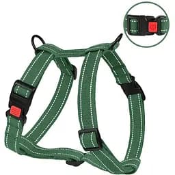 Шлея для собак Barksi Cotton Н-подібна S 20-30х36-60х1.6 см армійська - мініатюра 3