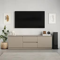 Тумба під телевізор MebelStar Нео 2Ш2Д 150x43x53 см Кашемір (MBS-1254) - мініатюра 2