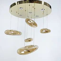 Потолочная люстра Amber Water Drops AM Line.F S 17G-600 AM