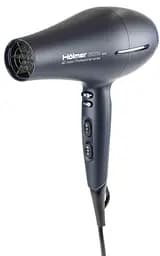 Фен Holmer HHD-260I PRO, Black, 2600W, 2 швидкості, 3 режими, іонізація, діфузор, концентратор, AC motor, функція Cool Shot, ручка Soft Touch, нагрівальний елемент керамічний