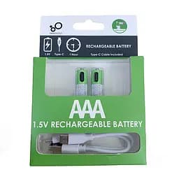 Акумулятори SMARTOOOLS AAA 1.5V Li-ion Type-C, 750 mWh, швидка зарядка 1 год, 2 шт + кабель - мініатюра 11