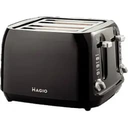 Тостер Magio МG-283, Black, 1400W, 4 відділення, 4 тости, 7 режимів підсмажування