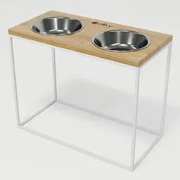 Hollky Base XL40 — миски на підставці для великих собак (2 × 1,8 л, висота 40 см) - мініатюра 2