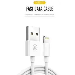 Кабель XO NB47 USB A - Lightning 2.0 білий - мініатюра 3